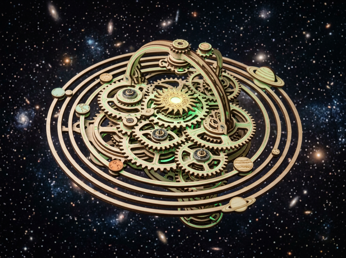 Orbit Gears wooden kinetic physics toy set